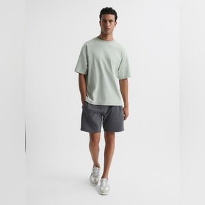 REISS LONDON MENS  TATE GREY OVERSIZED 100%  COTTON TSHIRT NEW SIZE XL